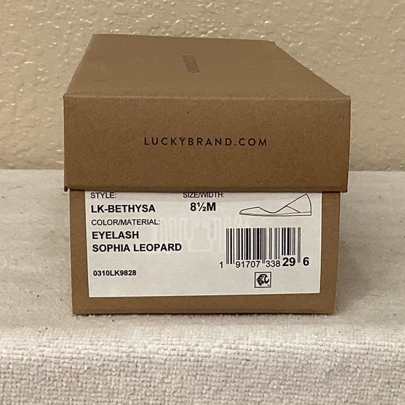 Lucky Brand Leopard Bethysa Suede Ballet Flat.  NIB. Fits like size 9 - Picture 6 of 6
